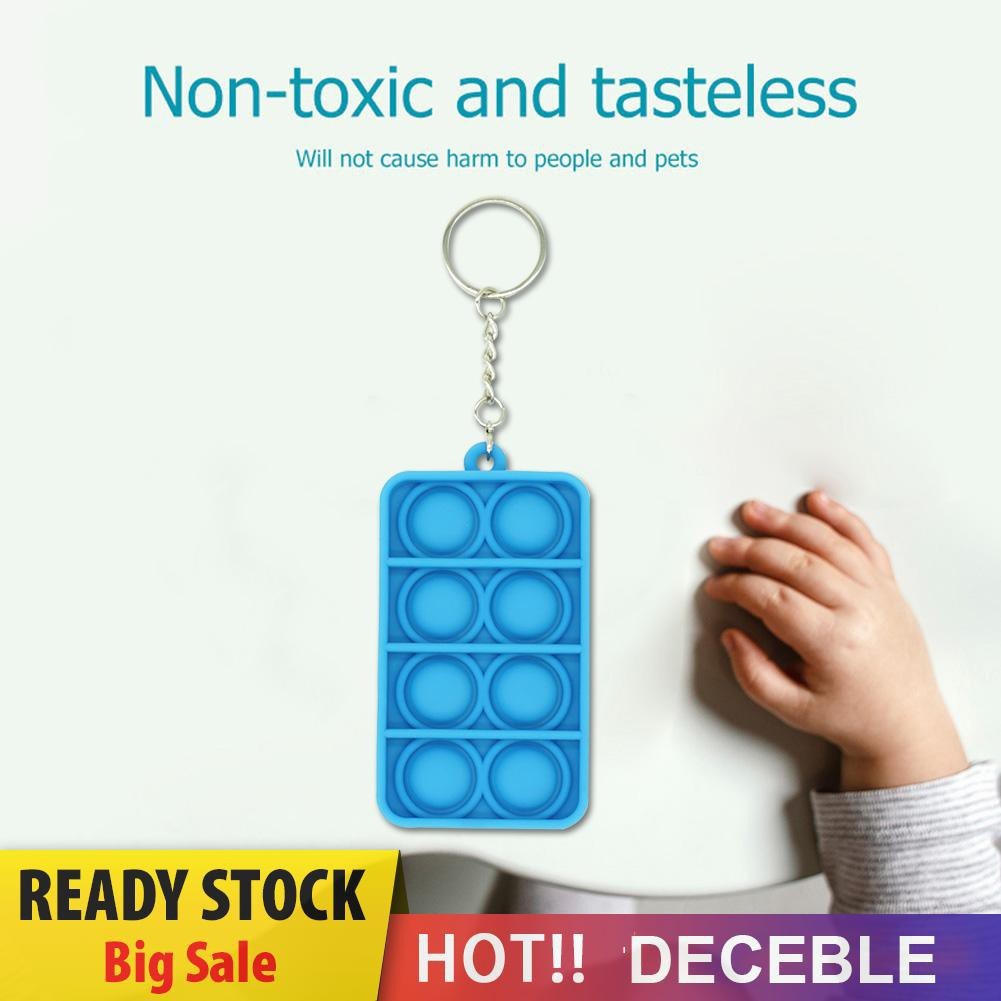 Pop It Fidget Đồ chơi Rectangle Push Bubbles Đồ chơis Autism Anti-Stress Sensory Đồ chơis Mini Pendant