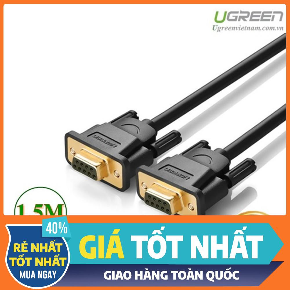 Cáp cổng Com Rs232 9 chân âm sang Com 9 chân âm (9F/9F) dài 1,5m chính hãng Ugreen 20149