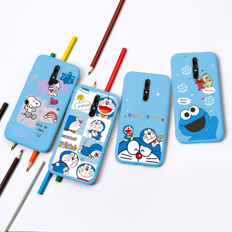 Ốp Lưng In Hình Doraemon Đáng Yêu Cho Oppo F7 F9 K3 R11 Plus R11S Plus R15 Mirror R17 R9 Plus R9S Plus