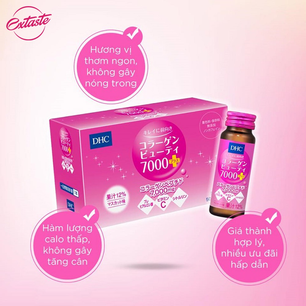 Collagen nước dhc 7000 Plus dưỡng ẩm chống lão hóa (1 hộp) chống lão hóa da extaste