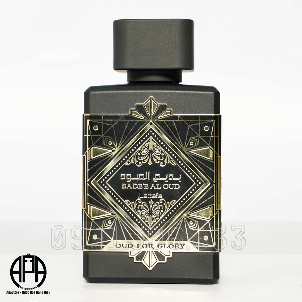 Nước Hoa Nam Lataffa Badee Oud For Glory Chai Full 100ml, Mùi Trầm Cao Cấp