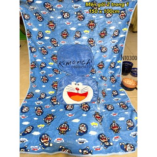 🎁Gối mền 2 trong 1 Doraemon Doremon🎁 (chăn Doraemon Doremon)