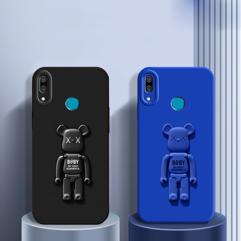 Ốp Điện Thoại Có Giá Đỡ Hình Gấu Hoạt Hình Cho Huawei Y7 Y9 Y6 Prime 2019 Y6S Y6P Y7A P Smart 2021
