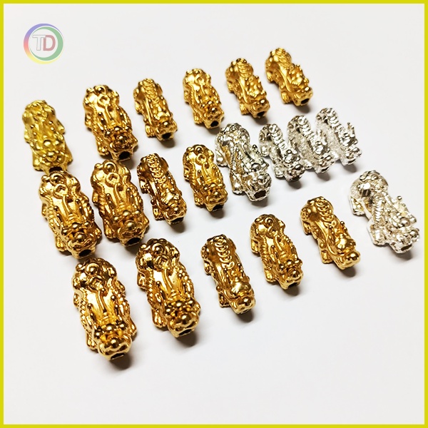 Charm Tỳ Hưu mix vòng phong thủy size 8 10 mm cho vòng tay nam nữ cầu tài lộc may mắn cho gia chủ - TD1 store