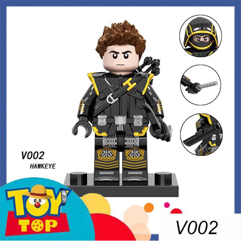 [Một con] Đồ chơi Minifigures lắp ráp Thor V001 , Ronin ( Hawkeye ) V002 , Thanos V005 Marvel siêu anh hùng