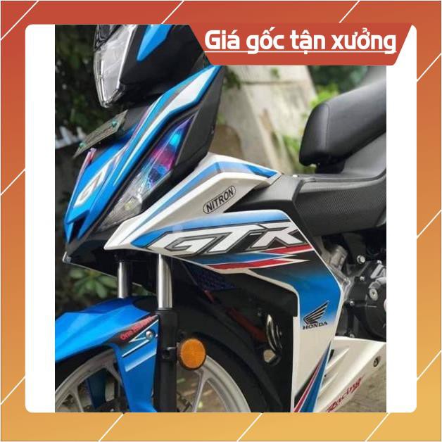 (FREE SHIP) Tem xe winner GTR trắng xanh