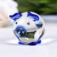 Bộ 10 heo pha lê trang trí, đàn lợn 10 con pha lê siêu dễ thương, quà tặng pha lê, thủy tinh đẹp mắt có ý nghĩa