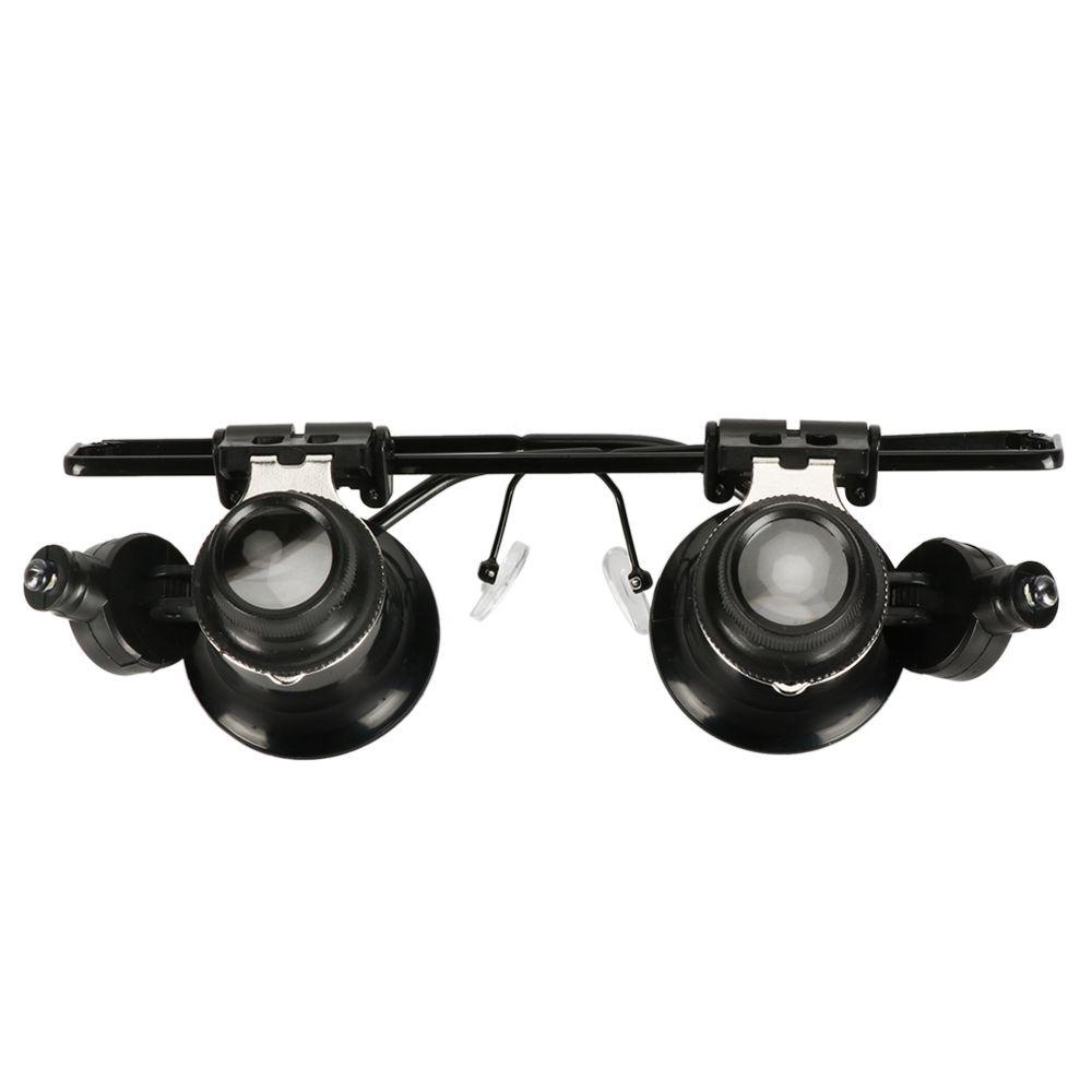 Kính Lúp Đeo Đầu Phóng Đại 20X Có Đèn LED Chuyên Dụng Làm Trang Sức