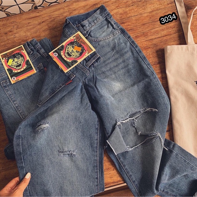 Quần Baggy Jeans Nữ Form Đẹp - 3034