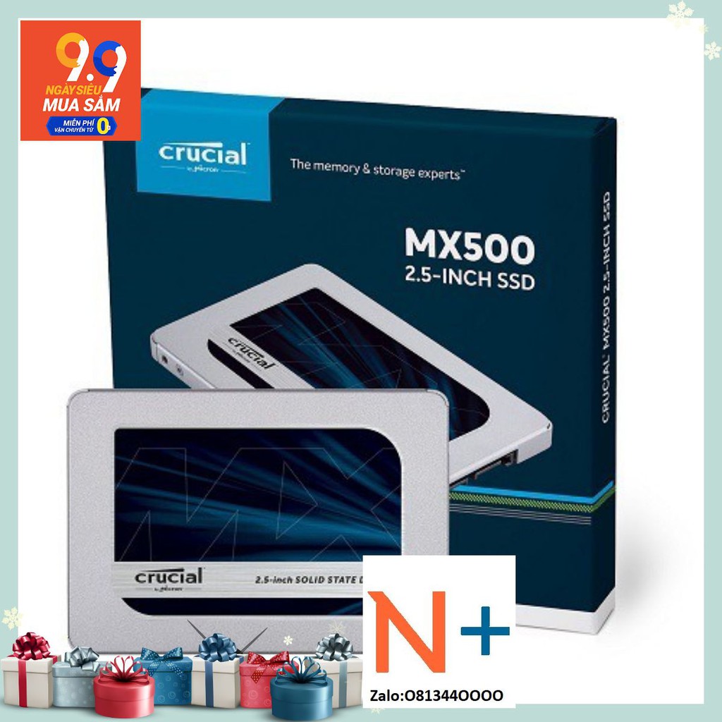 Ổ Cứng Ssd 500Gb CRUCIAL MX500, Mới Chính Hãng Bảo Hành 3 Năm