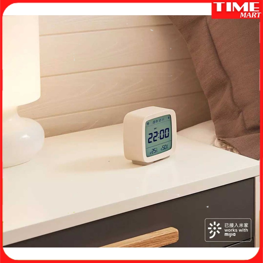 Đồng Hồ báo thức Xiaomi Qingping - Hiển Thị nhiệt độ độ ẩm - Bluetooth 5.0 - Màn LCD  [TIME_MART siêu thị tiện ích]
