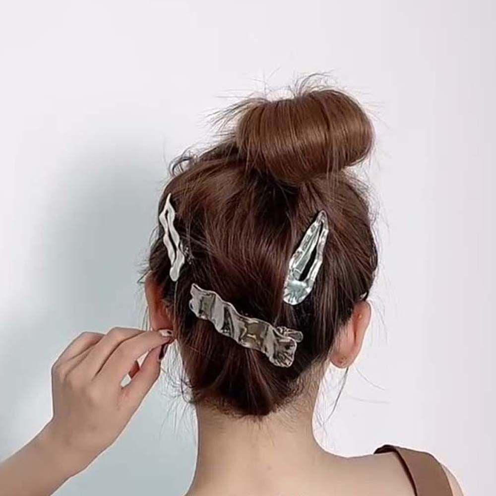 Kẹp Tóc Phong Cách Punk SOMEDAYZL|Kẹp Tóc Nữ Hình Chữ Nhật Nhiều Màu Sắc