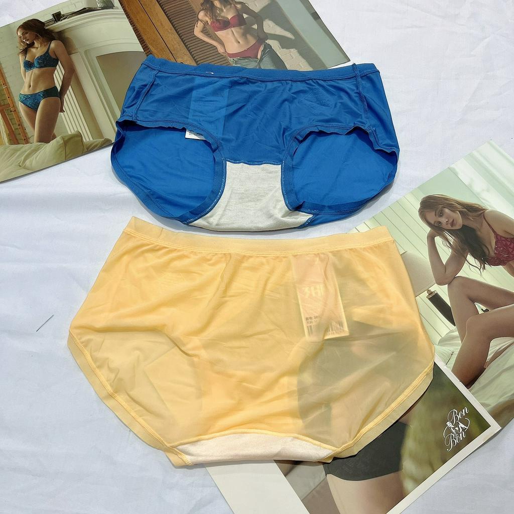 Quần lót nữ thun lạnh trơn cao cấp 3638 cạp vừa chất liệu mềm mịn thoáng mát size 50kg-60kg