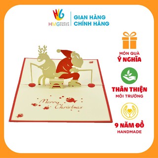 NHIỀU MẪU - Thiệp Noel 3D Handmade HMD Hình Ảnh Cho Ngày Giáng Sinh, Merry Christmas Card