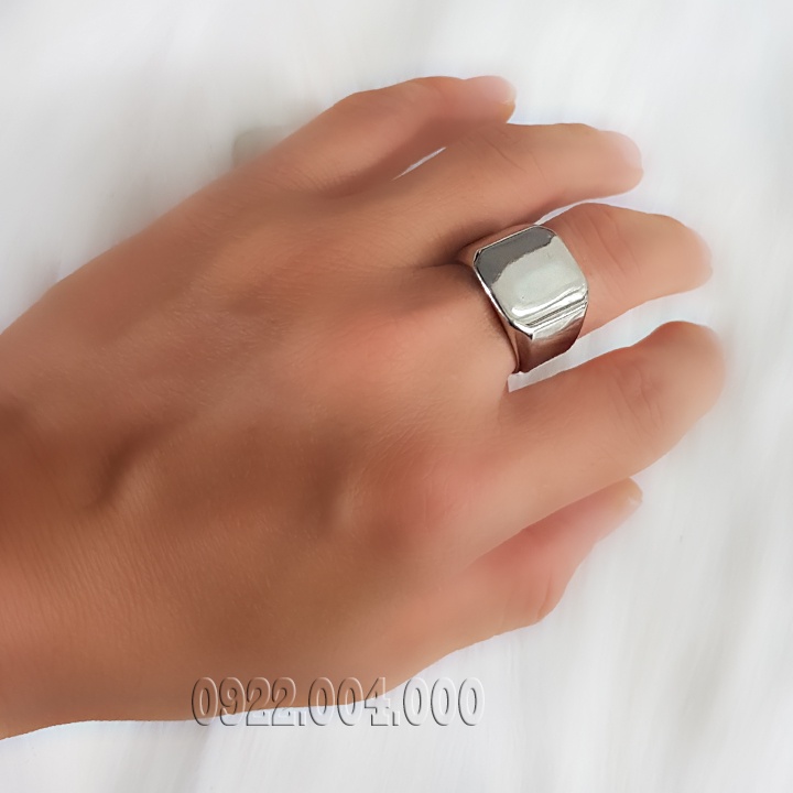 Nhẫn nam đúc nguyên khối mặt trơn NZ905.
