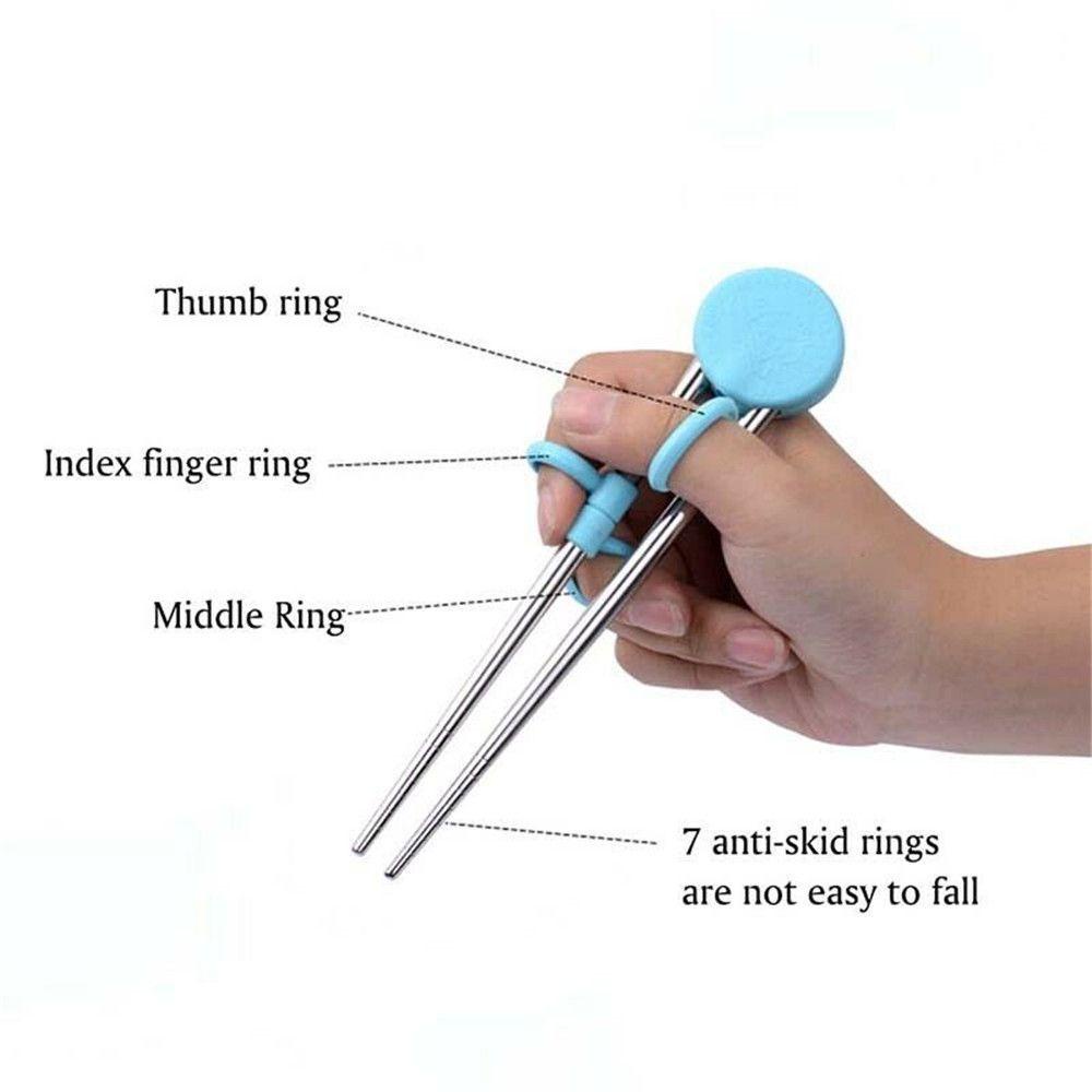 SUYO Đũa Tập Ăn Họa Tiết Hoạt Hình Dễ Mang Cho Bé