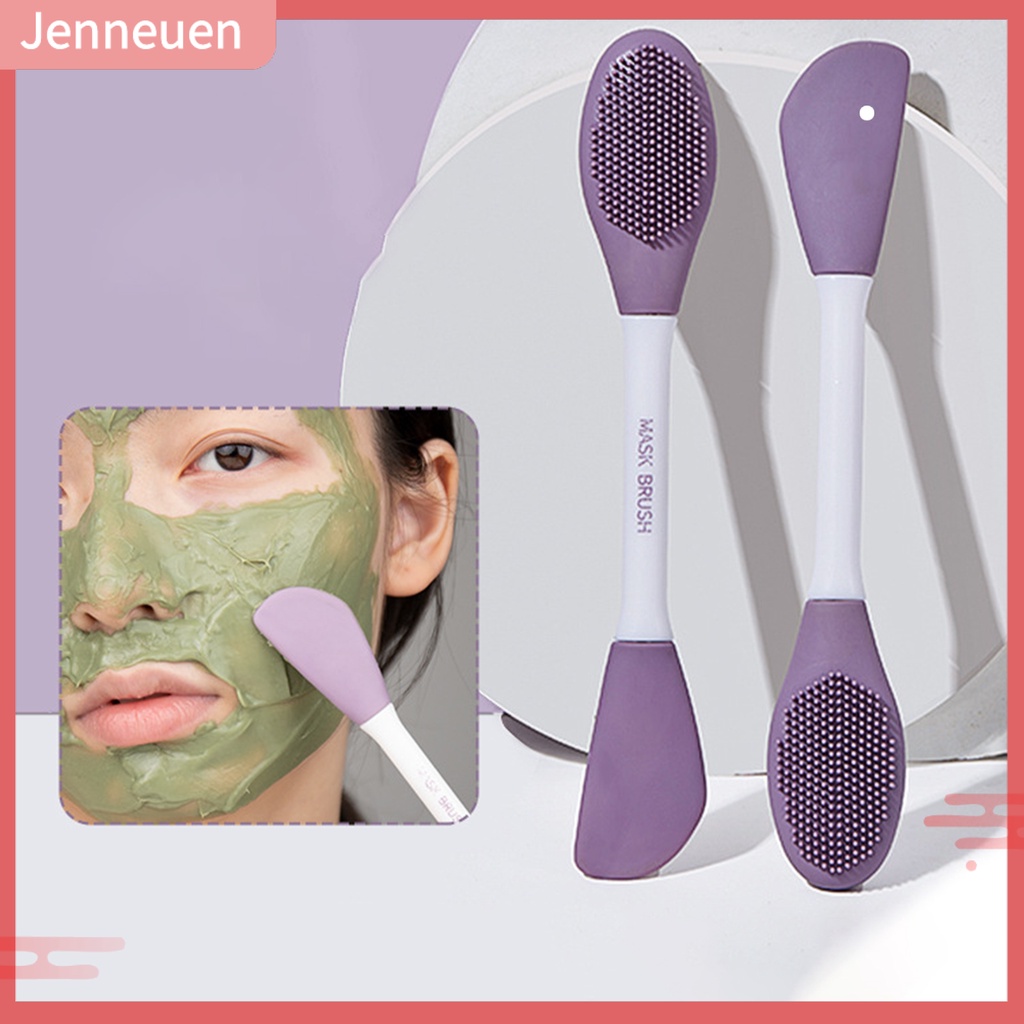 Jen Cọ Hai Đầu Bằng Silicone Làm Sạch Lỗ Chân Lông Tái Sử Dụng Được Dùng Để Đánh Kem Bùn / Kem Dưỡng Da Mặt