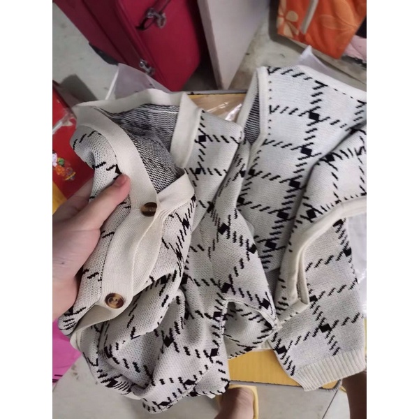 SET ÁO LEN NỮ KẺ SỌC ULZZANG