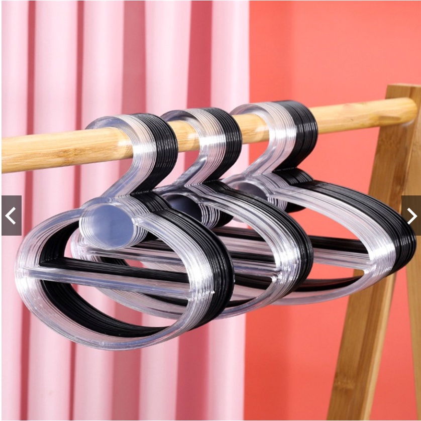 Móc treo khăn choàng / cà vạt hình oval bằng nhựa bền bỉ đa năng dùng sắp xếp quần áo cá nhân gọn gàng tiện dụng