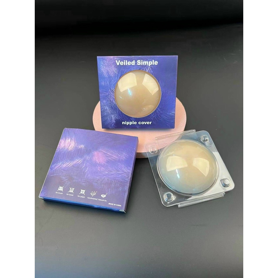 Miếng dán ngực silicone Veiled Simple cao cấp siêu mỏng nhẹ, tự nhiên không lộ viền 1 đôi