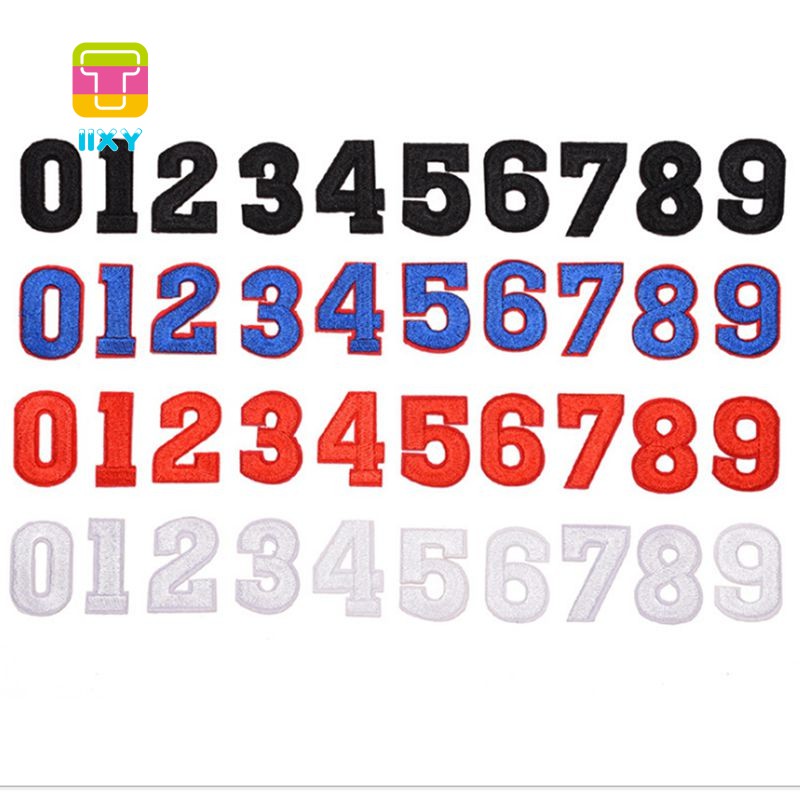 Sticker Ủi Thêu Chữ Số I2Vn