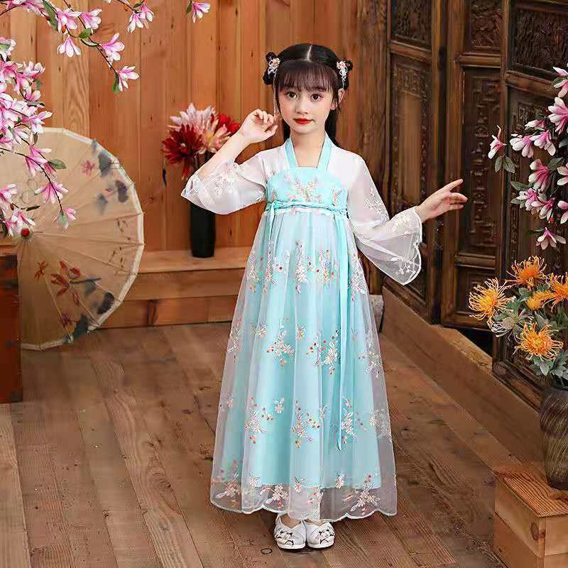 Hàng Mới Về Đầm Hán Phục Phong Cách Trung Hoa Cổ Điển Thời Trang Xuân Hè Xinh Xắn Cho Bé Gái 21