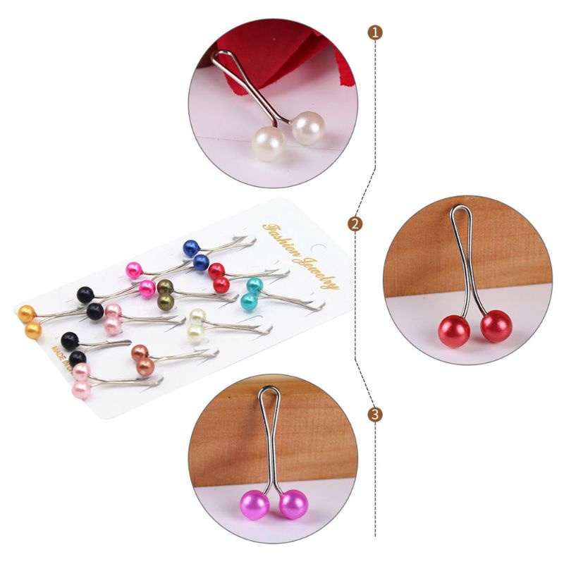 Set 12 Kẹp Khăn Trùm Đầu Kiểu Chữ U Bằng Thép Không Gỉ Cho Phụ Nữ Hồi Giáo