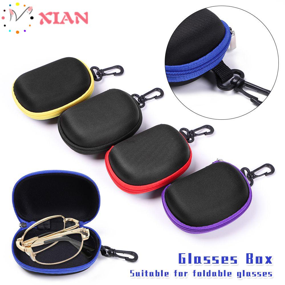 Hộp Đựng Mắt Kính Có Khóa Kéo Có Thể Gấp Gọn Tiện Dụng Giá Đỡ