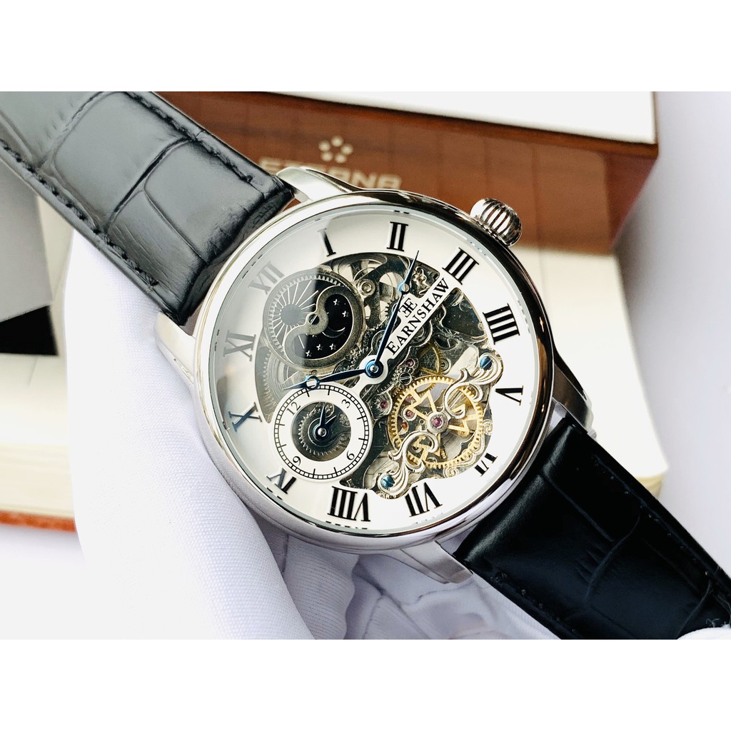 Đồng hồ nam THOMAS EARNSHAW Longitude Skeleton Automatic White Dial Men's Watch ES-8006-01