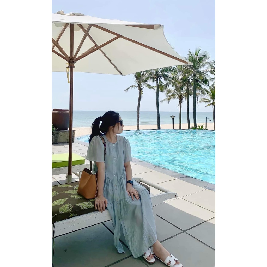 ĐẦM SUÔNG PASTEL MÁT DÀI CHO MOM ĐI CHƠI ĐI BIỂN LÊN HÌNH BAO ĐẸP Ạ