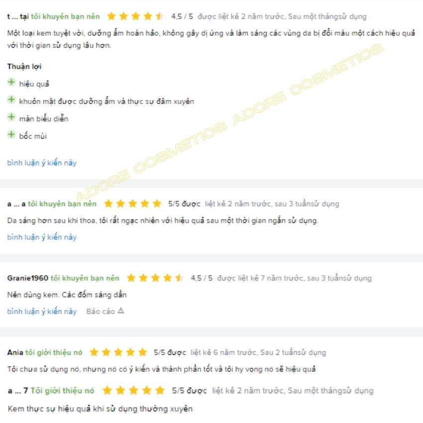 Kem dưỡng trắng và mờ thâm nám cho da thâm, sạm nám, tàn nhang, không đều màu Floslek White and Beauty 50ml