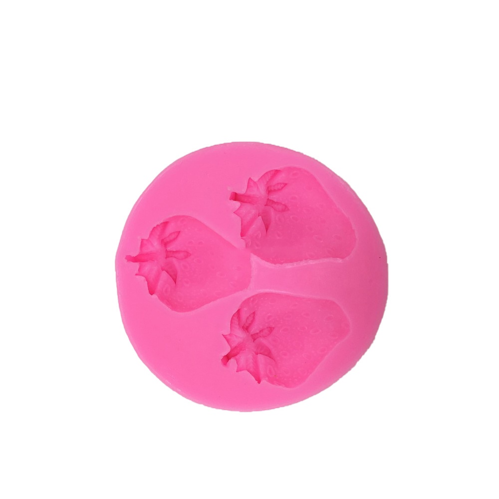 Khuôn Silicone Làm Bánh Kẹo Hình Trái Dâu