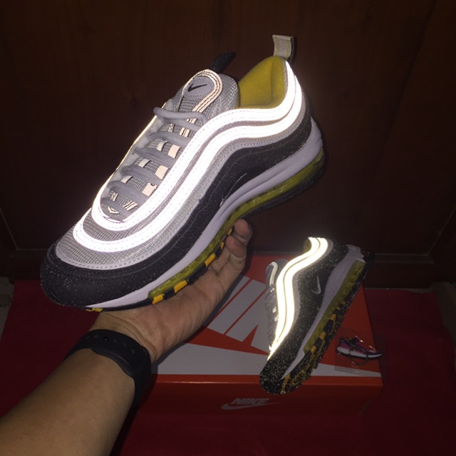 Giầy Air max 97 ( đen kẻ trắng)- phản quang- full box)