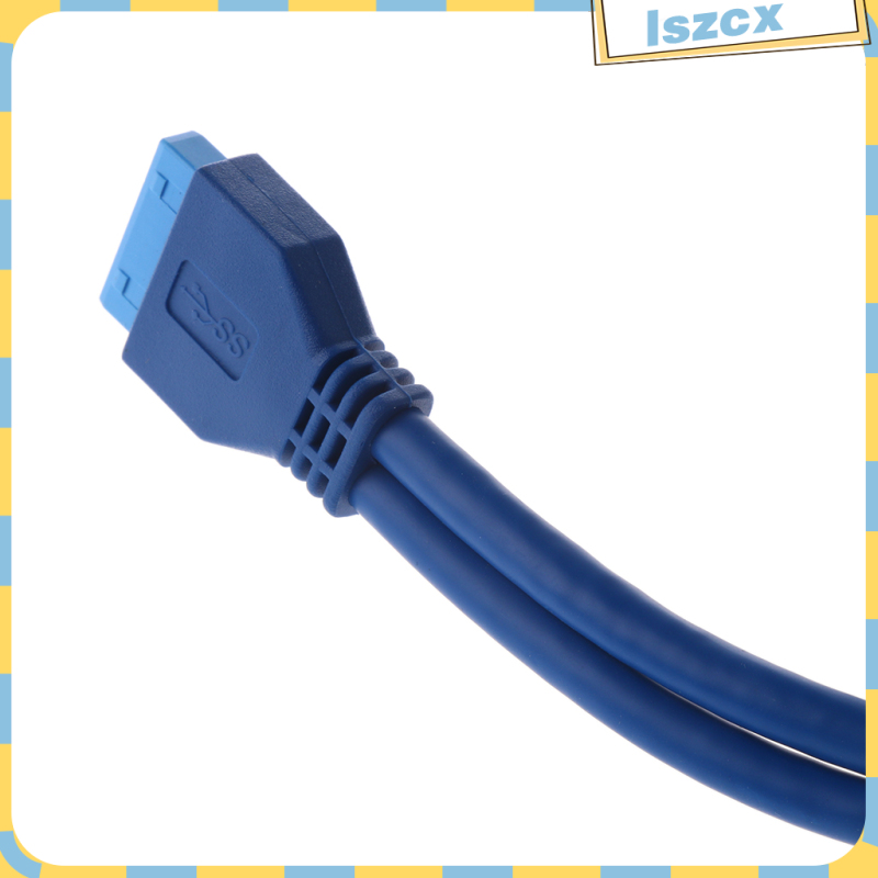1x Usb3.0 20 Pin Male To 20 Pin Female Cable 0.5m Blue Color | BigBuy360 - bigbuy360.vn