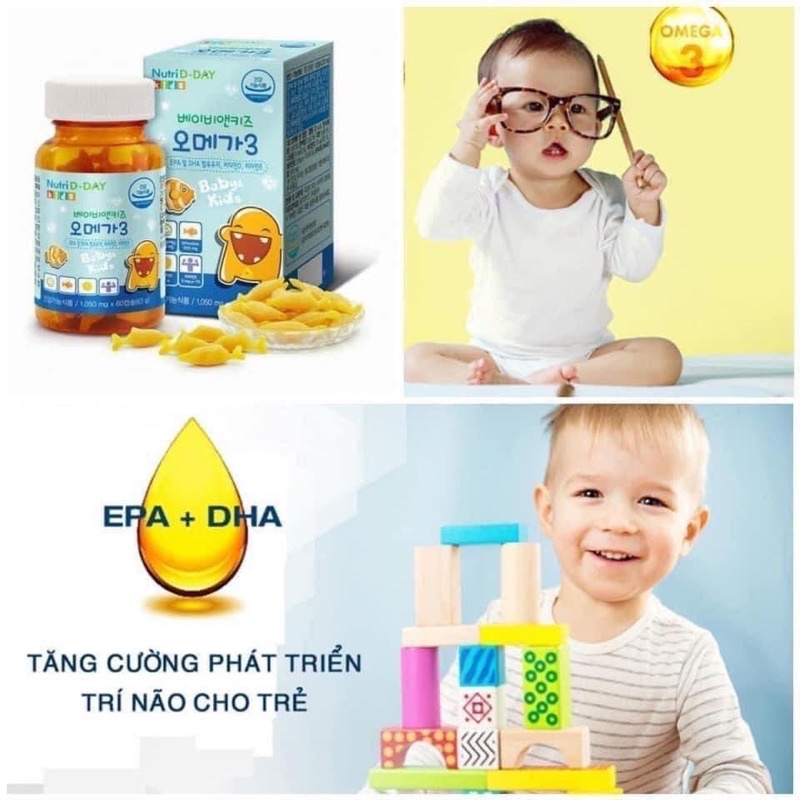 Omega 3 kids_Dầu cá/ DHA cho bé Bổ não, sáng mắt, phát triển trí não