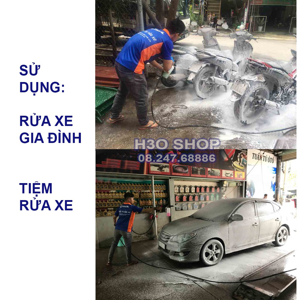 Bột Rửa Xe Không Chạm OPS - Rửa Xe Bọt Tuyết Siêu Sạch (Có Gói Nhỏ 100g Dùng Thử)