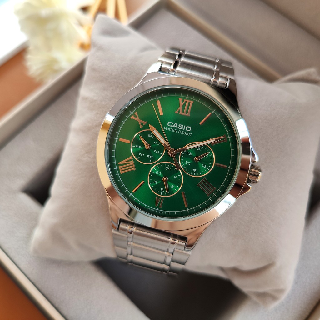 Đồng hồ nam Casio MTP-V300D-2A 💖𝐅𝐑𝐄𝐄𝐒𝐇𝐈𝐏💖 Đồng hồ CASIO MTP-V300D-2AUDF Chính hãng mặt xanh dây thép | BigBuy360 - bigbuy360.vn