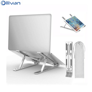 Giá đỡ máy tính laptop/máy tính bảng iPad 11-17 inch gấp được bằng hợp kim nhôm