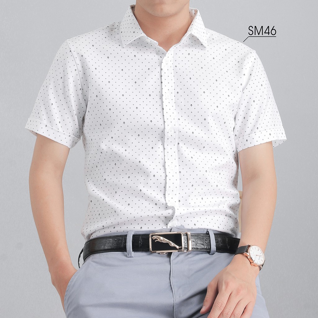 [Mã FAMALLT5 giảm 15% đơn 150K] Áo Sơ Mi Nam Ngắn Tay Hoạ Tiết Phong Cách Công Sở VICERO | BigBuy360 - bigbuy360.vn