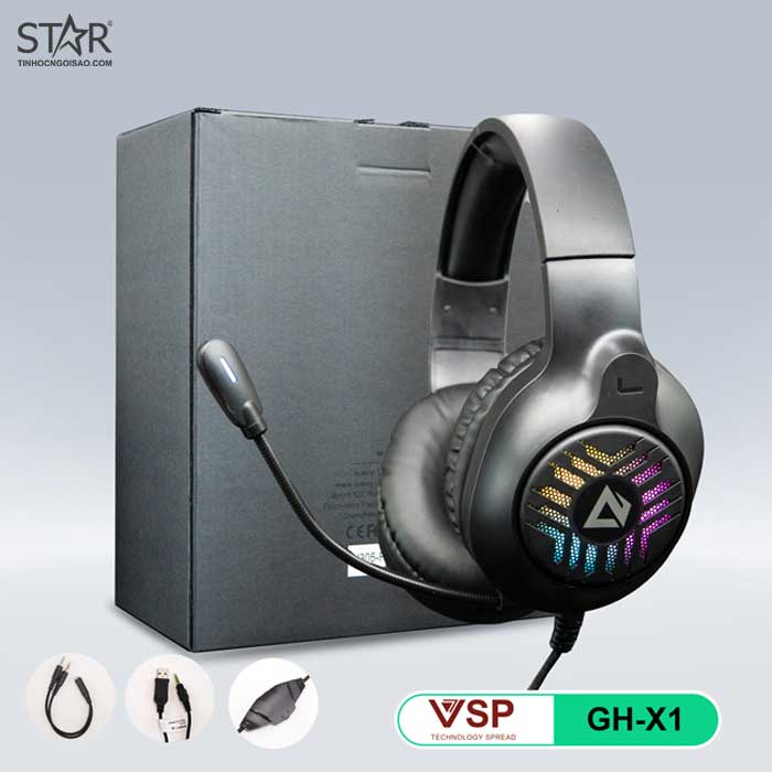 Tai Nghe VSP GH-X1 LED Gaming