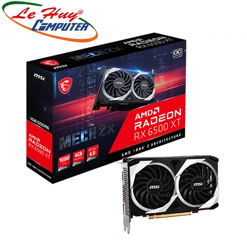 Card Màn Hình - VGA MSI Radeon RX 6500 XT MECH 2X 4G OC