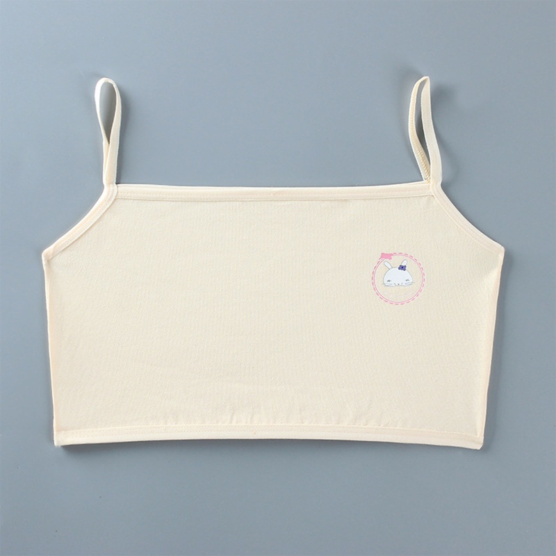 Brroa Áo Ngực Không Gọng Họa Tiết Thỏ Hoạt Hình Dễ Thương Cho Tuổi Teen