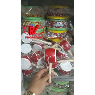 Trống bỏi bằng gỗ cho bé