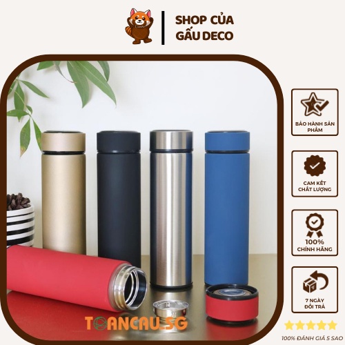 Bình giữ nhiệt inox 304 cao cấp - Bình nước giữ nhiệt inox - Dung tích 500ml - Cao cấp giữ nóng lạnh