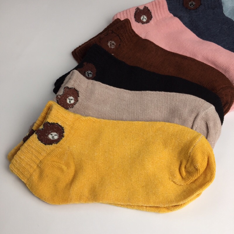 Combo 10 Đôi Tất Gấu Thêu Siêu Cute - Siêu Hot Hàng Loại 1 Hàng Loại Đẹp