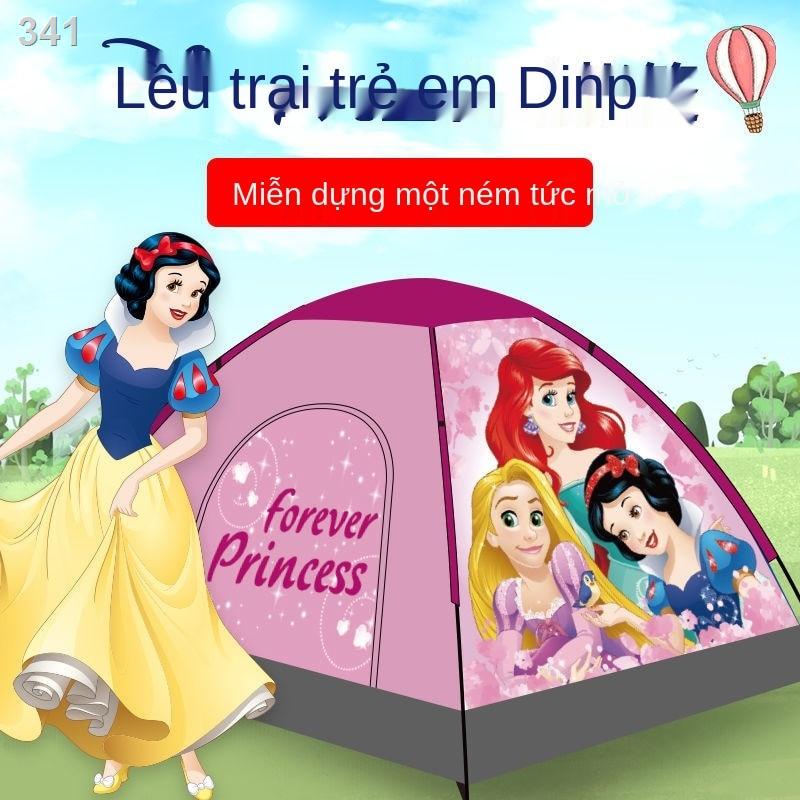 【Giá ưu đãi】Disney trẻ em công chúa lều ngoài trời gia đình giải trí cắm trại ngôi nhà nhỏ trong cô gái chơi