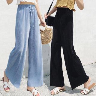 Quần Ống Rộng Xếp Ly Thời Trang Nữ