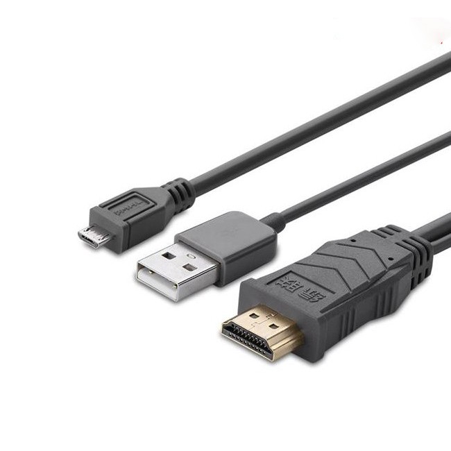 Cáp MHL Micro USB to HDMI 5pin dài 2M chính hãng Ugreen 20133 cho điện thoại , máy tính bảng