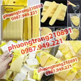 ( 1 gói 12 miếng )Bông nở rửa mặt, bông mút rửa mặt