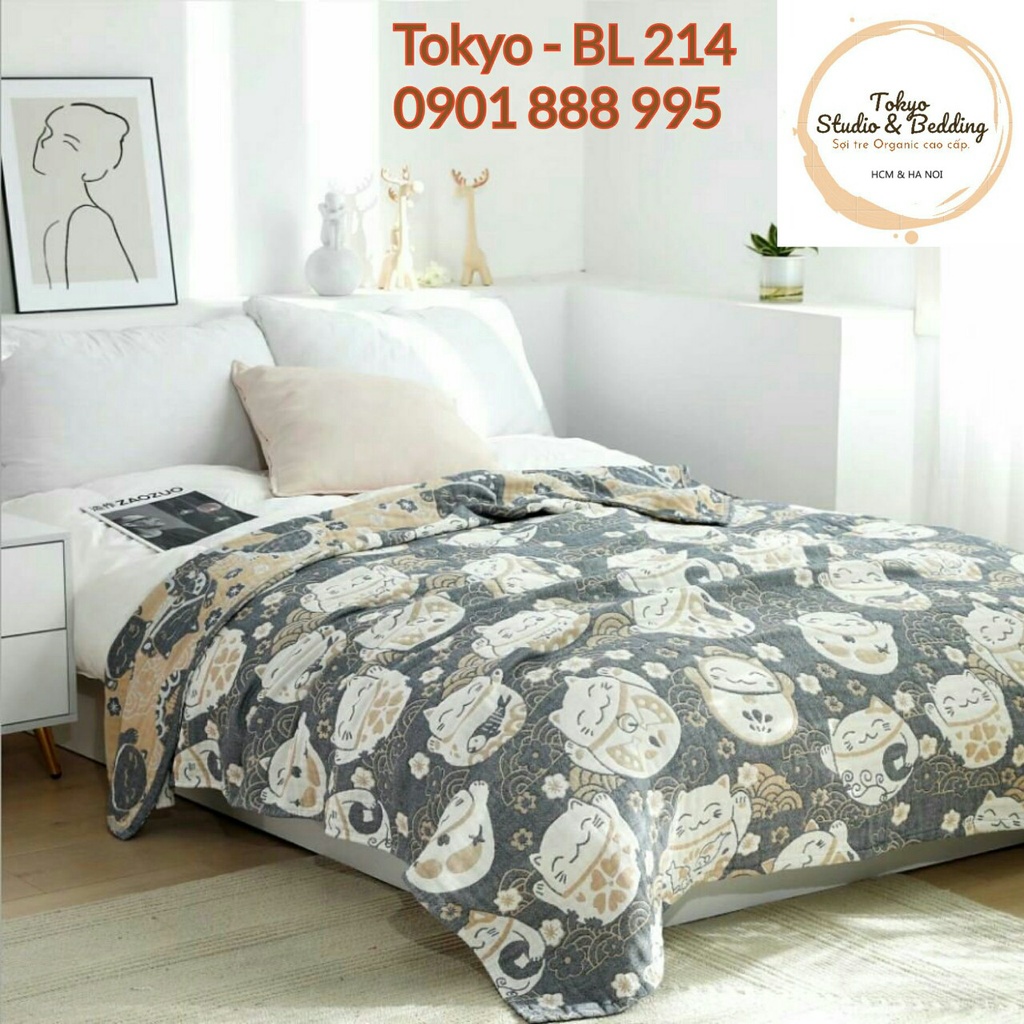 S24_Chăn Xô Organic Cotton Dòng Cao Cấp